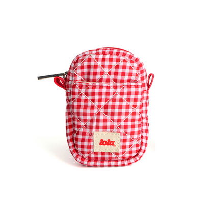 Camera Pouch - Red Gingham